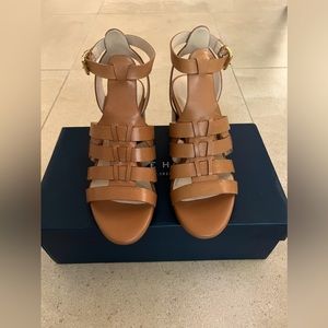Cole Haan JACKET BLOCK HEEL, Pecan Leather woman’s shoes Size: 7.5B